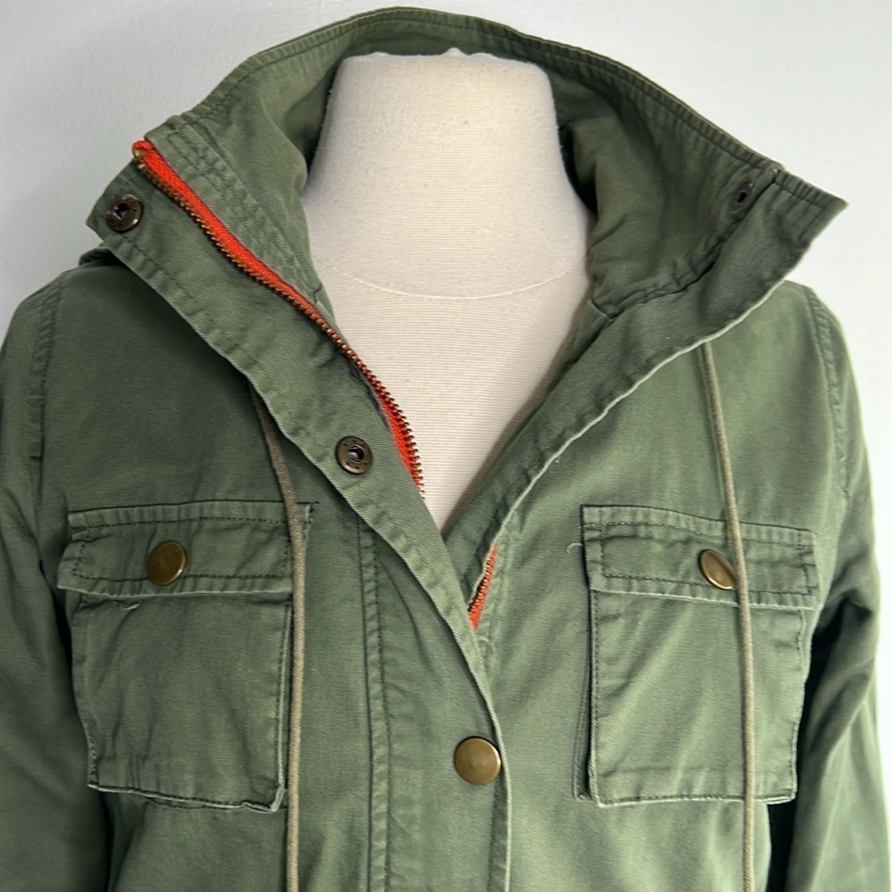 41 Hawthorn Chaplin Essential Hooded Anorak olive green utility Jacket small - Picture 5 of 15